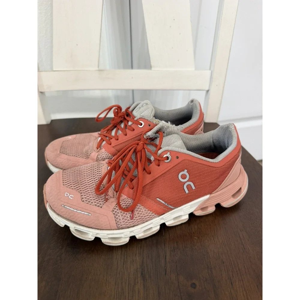 On Running Cloudflyer Women's Running Shoes Sneakers Ginger White Size 6